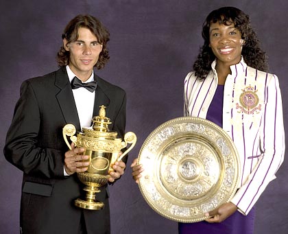 Nadal and Venus the Champions Dinner