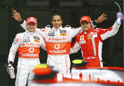 Lewis Hamilton on pole in Germany