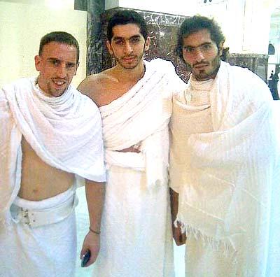 Franck Ribery and Hamit Altintop