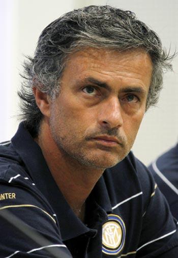 jose mourinho. Inter Milan boss Jose Mourinho