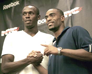 Usain Bolt and Tyson Gay
