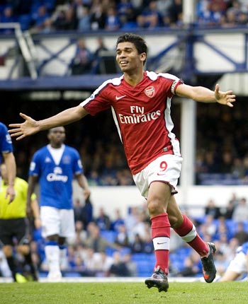 Arsenal striker Eduardo