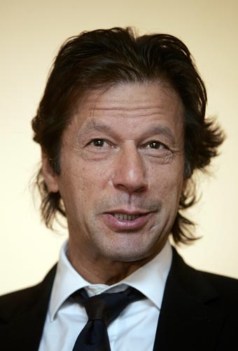 Imran Khan, captain of the 1992 World Cup-winning Pakistan team