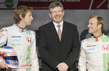 Button, Brawan and Barrichelo