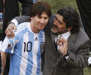 Messi and Maradona