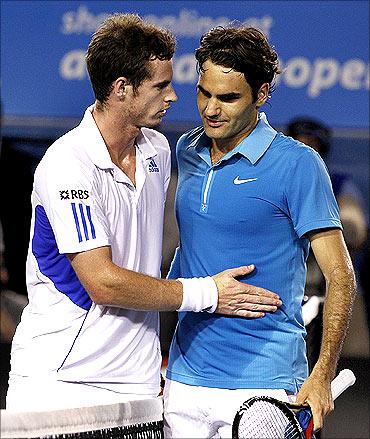 Andy Murray and Roger Federer