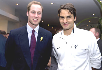 Prince William and Roger Federer