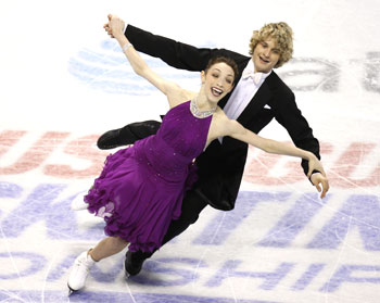 Meryl Davis and Charlie White perform during the free dance of the Grand Prix of Figure Skating Final in Tokyo