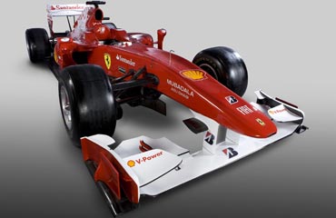 A handout of the Ferrari's new car
