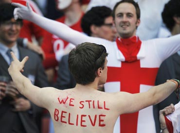 English fans during a match