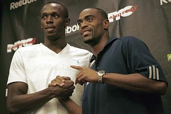 Usain Bolt and Tyson Gay