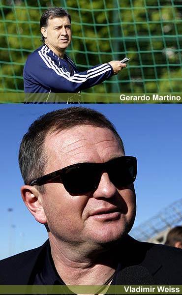 Gerardo Martino (top) and Vladimir Weiss