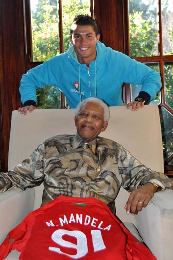 Ronaldo and Nelson Mandela