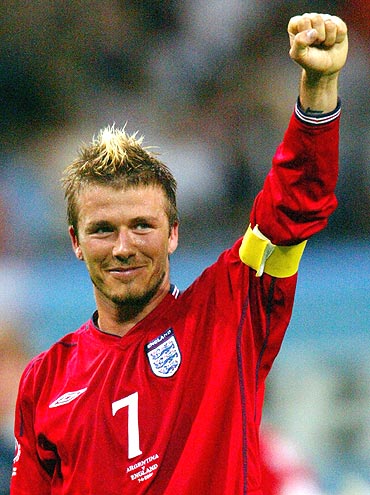 david beckham hairstyles through years. David Beckham is a football
