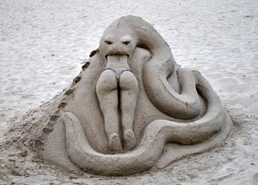 An unusual idea for sand art