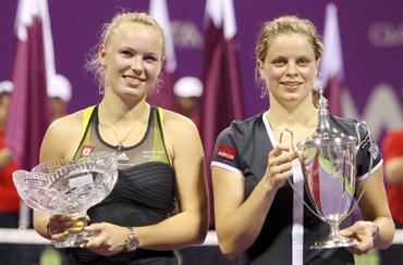 Caroline Wozniacki and Kim Clijsters