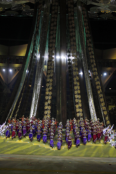 Dancers perform at the opening ceremony