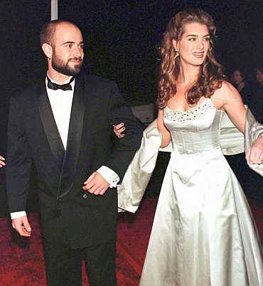 Andre Agassi and Brooke Shields