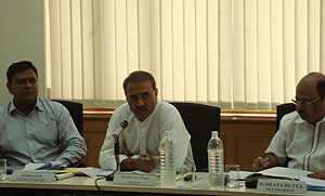 AIFF president Praful Patel at the meeting