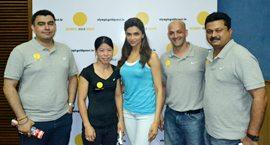 L-R: Gagan Naran, M.C. Mary Kom, Deepika Padukone, Viren Rasquinha and Ramky of Sports Mechanics