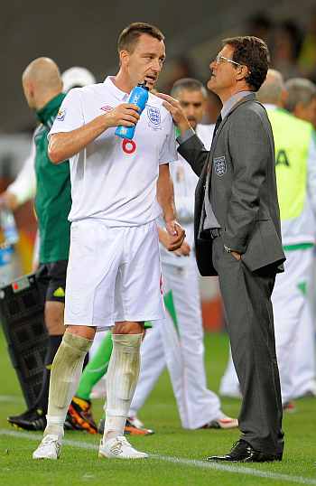 John Terry and Fabio Capello