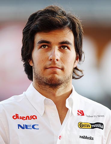 Sauber's Sergio Perez