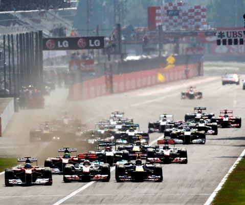 The start of the Italian F1 Grand Prix