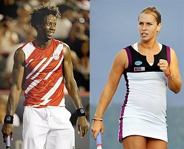 Gael Monfils and Dominika Cibulkova