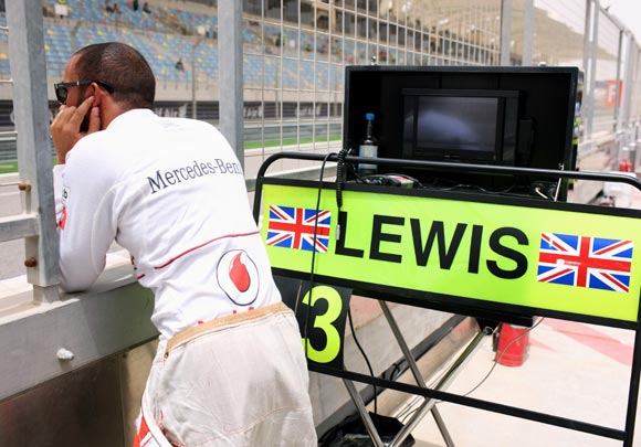 McLaren F1 driver Lewis Hamilton