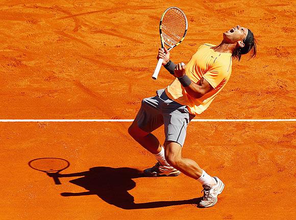 Rafael Nadal of Spain celebrates