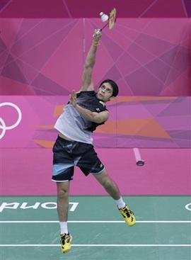 P Kashyap in action against Lee Chong Wei