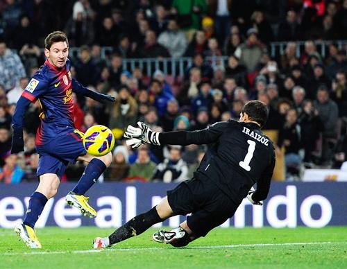 Lionel Messi of FC Barcelona