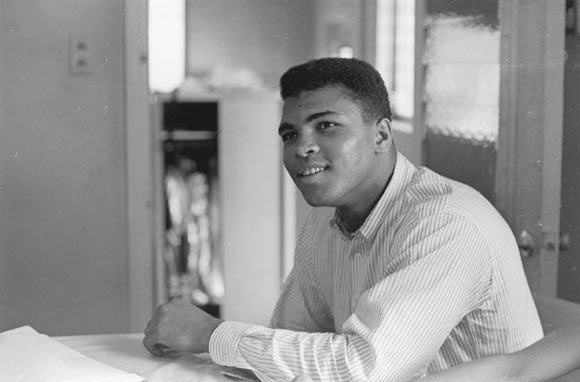 File photo of American heavyweight boxer Cassius Clay (later Muhammad Ali), February 1964