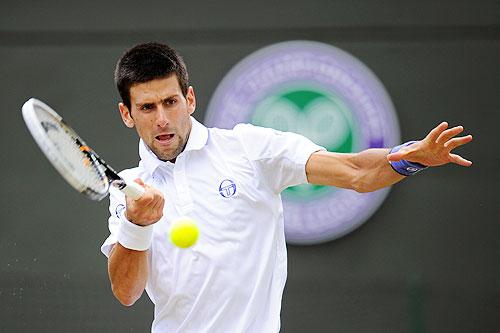 Novak Djokovic of Serbia