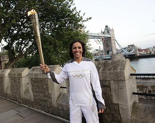 Torch bearer Dame Kelly Holmes