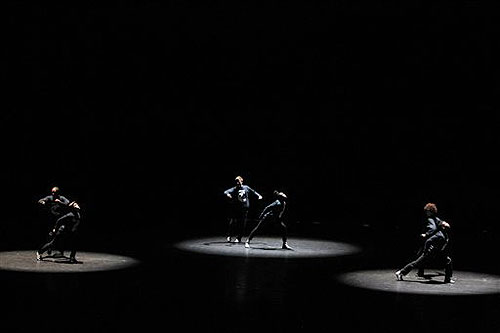 Dancers perform on stage during the opening ceremony of the International Olympic Committee session