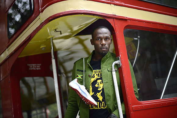 Sprinter Usain Bolt of Jamaica