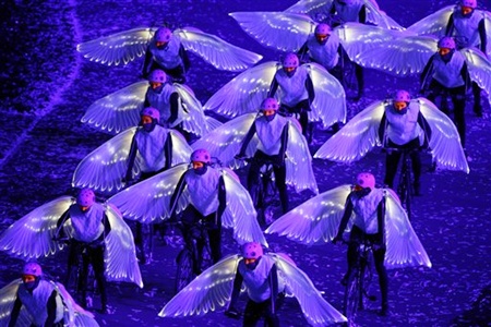 Artists perform during the Opening Ceremony