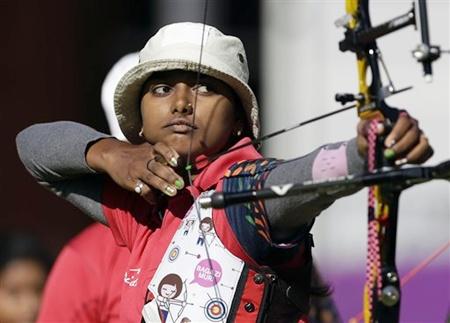 India's Deepika Kumari shoots