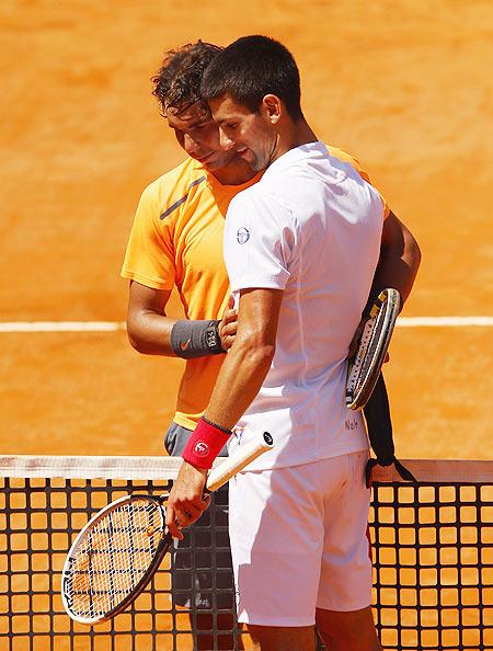 Novak Djokovic and Rafael Nadal