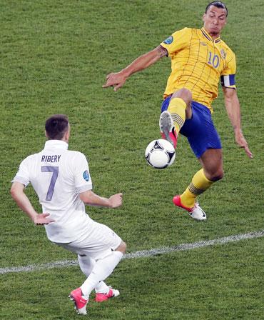 Franck Ribery and Zlatan Ibrahimovic