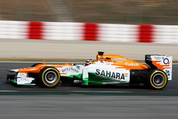 The Sahara Force India F1 car