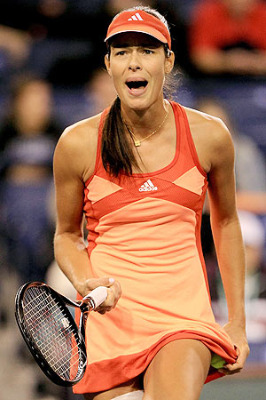 Ana Ivanovic Topseeded Belarusian Azarenka eased into the last eight with a 