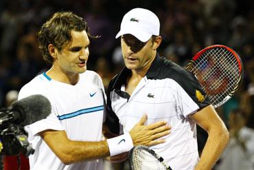 Roger Federer and Andy Roddick