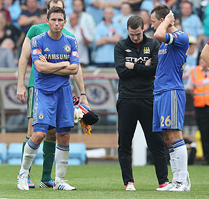 John Terry, (right) with teammate Frank Lampard