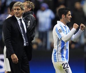 Malaga coach Manuel Pellegrini