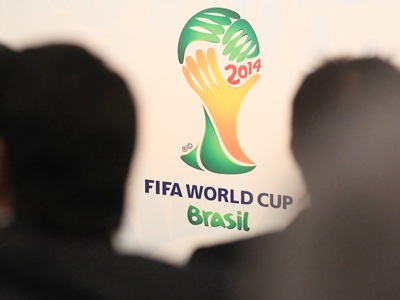The logo of the FIFA World Cup 2014