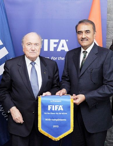 Sepp Blatter and Prafful Patel