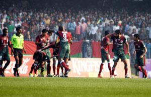 Kolkata derby trouble