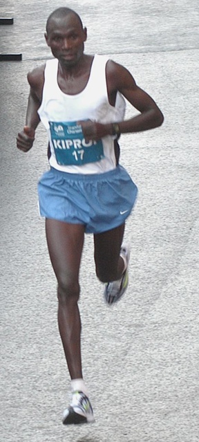 Jackson Kiprop on way to the finish line
